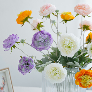 French Style Poppy <b>Artificial</b> Flower <b>Bouquet</b> Silk High Simulation Home Decoration Living Room Ornament Wedding Props - Product Image 4