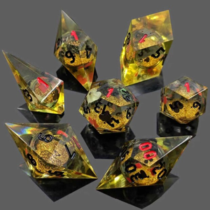 Mini Planet DND - Juego de Dados Poliédricos de Resina Hechos a Mano con Núcleo Líquido de Astronauta para Juegos de Mesa TRPG de Dragones y Mazmorras - Product Image 4