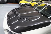 Capot en fibre de carbone sèche de style V pour BMW G42 Série 2 G87 M2, pièces de kit carrosserie extérieur