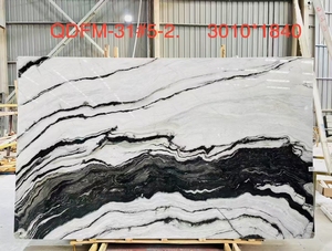 Hiện đại đánh bóng panda bằng đá cẩm thạch trắng đá cho biệt thự trong nhà nhập tường sàn & cầu thang giá tốt nhất - Product Image 5