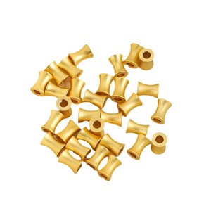 Perles en forme de baril plaquées or Lisheng Jewelry, 6x4mm, ovales, pour la création de bijoux DIY, bracelets et colliers. - Product Image 5