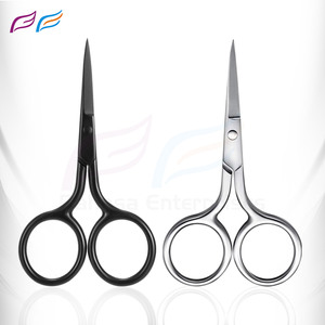 Ciseaux à cuticules multifonctions personnalisés en or plasma, or rose, argent, lame droite, outils de manucure et ciseaux à sourcils - Product Image 4