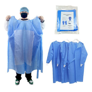 डिस्पोजेबल सर्जिकल अस्पताल ने 45 ग्राम ब्लू पीपी कपड़े वयस्क आइसोलेशन में डॉक्टरों के लिए चिकित्सा सुरक्षात्मक कपड़े पहने हैं - Product Image 1