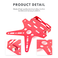 Support de plaque d'immatriculation de moto universel X Clamp Tidy Tail Number Plate Holder For Motorcycle Factory Drawing Customizable