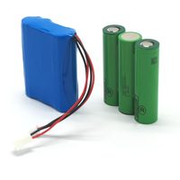 Batterie Li-ion 11.1V 14.8V 3.5Ah 15.6Ah 18650 à longue durée de vie, pack de batteries rechargeable 3S1P protégé par BMS, directement de l'usine, JST XH2PIN