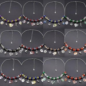 Kalung Liontin Bola Rugby NFL Grosir, Kalung Manik-Manik Gaya Hip-hop Punk Berlapis Perak Modis untuk Pesta dan Hadiah - Product Image 4