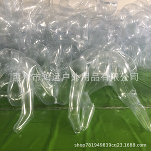 Patas inflables en forma de M de PVC verde transparente, piernas de maniquí personalizadas para publicidad - Product Image 3