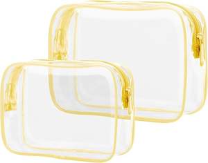 Haute qualité taille personnalisée Transparent néoprène sac cosmétique PVC fermeture éclair poignée Durable étanche voyage maquillage sac mode fruits - Product Image 1