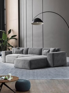 Juego de sofá seccional modular de combinación en forma de L con diseño de tela de sala de estar moderno nórdico ATUNUS - Product Image 5