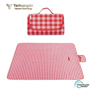 Tapete de Picnic Plegable con Diseño Floral, Tela Oxford Verde, Rectangular, para Acampar al Aire Libre, Uso en Todas las Estaciones - Product Image 2