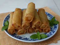 1oz Rouleaux de printemps aux légumes surgelés IQF, croustillants, végétaliens, pour repas d'avion et menus enfants, vente en gros