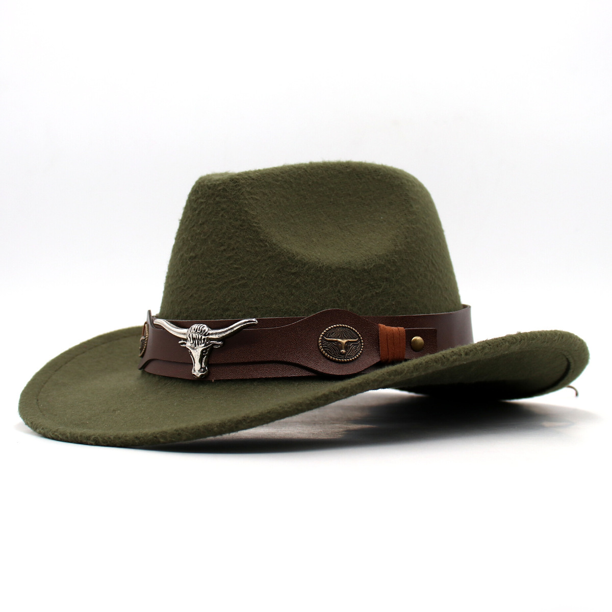 Army green (denim brown cow)