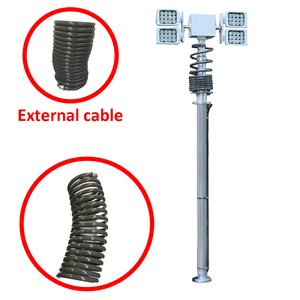 Torre de Iluminación LED para Vehículos de Bomberos de 7.5M, 4x200w, Alta Luminosidad, DC12V/DC24V, Mástil Telescópico Neumático - Product Image 4