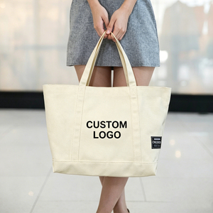 Custom Logo Plain <b>Large</b> Size Printed Eco Friendly Recycled Reusable Sublimation Beach Shopping Tote <b>Bag</b> Cotton <b>Canvas</b> Beach <b>Bag</b> - Product Image 1