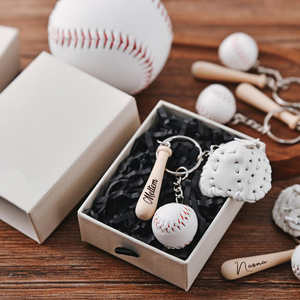 Llaveros de Béisbol Personalizados Uionen, Anillo de Llaves Deportivo Personalizado, Regalo de Recuerdo para Fanáticos del Béisbol, Padrinos de Boda, Regalos para los Mejores Amigos - Product Image 2
