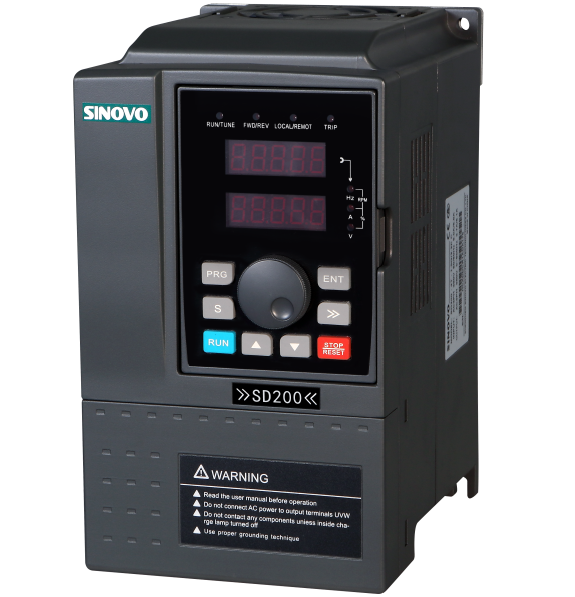 SINOVO High Performance DC to AC Single Phase 220V 0.75kw AC Drive for Machine Tools