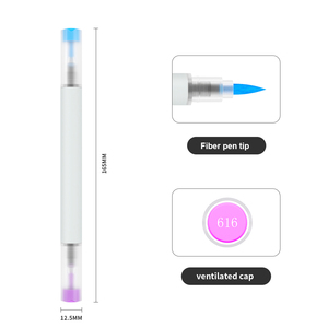 KHY ujung kuas akrilik 48 warna, spidol permanen warna ganda batu 48 warna tahan air Tips halus untuk melukis kaca - Product Image 2