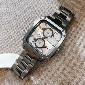 Orologio da Uomo con Cassa in Acciaio Inossidabile da <span class=keywords><strong>42</strong></span> mm e Cinturino in Acciaio Inossidabile, Cronografo Multifunzione - Product Image 5