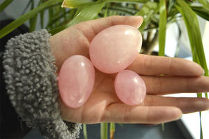 Doğal kuvars kristal masaj Yoni değnek gül kuvars masaj yumurta büyük şifa kristal taş Yoni masaj sopası olarak kadınlar hediye - Product Image 6