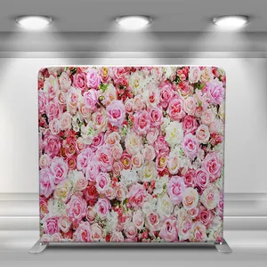 8*8 pies de impresión personalizada tensión tela pantalla telón de fondo funda de almohada cubierta fotomatón soporte fotografía telón de fondo pared - Product Image 3