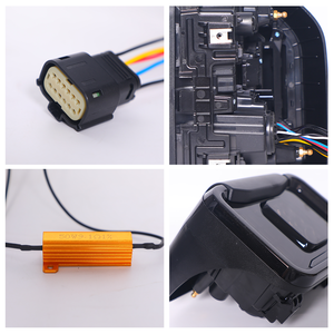 2 Luces Traseras Ahumadas con Luz de Reversa Blanca, Luz de Freno Trasera Roja, Luz de Giro para <span class=keywords><strong>Jeep</strong></span> Gladiator Jt 2020 <span class=keywords><strong>2021</strong></span> - Product Image 3