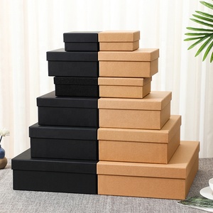 Venta al por mayor de rosas cuadradas caja de regalo conjuntos rectángulo dama de honor sombrero negro papel cartón jabón Flores <span class=keywords><strong>Amor</strong></span> flores cajas - Product Image 5