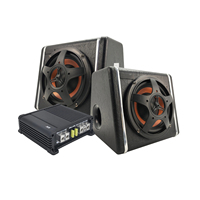 Subwoofer passif en bois de 6 pouces pour voiture, mise à niveau des basses sans perte, ensemble complet avec amplificateur monocanal et câbles audio