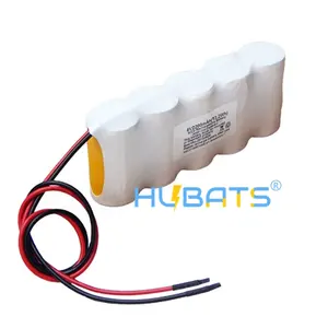 6V NiCd SC 2200mAh עבור נורות LED nicd תת C 2200mah 5C מארז סוללות חשמל עבור כלי עבודה חשמליים אור חירום SC 2.2Ah 1.2V