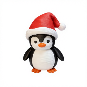 Artisanat de Noël en forme de pingouin imprimé en 3D, ornements, cadeaux, jouets tendance, figurines créatives, articulations d'animaux, jouets mobiles - Product Image 6
