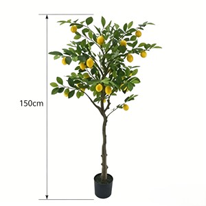 Interchangeable <b>artificial</b> lemon fruits with detachable stems for DIY wreath & seasonal fruit bowl display - Product Image 2