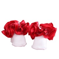 Chaussettes de danse pour filles, chaussettes d'hiver en tricot respirantes antidérapantes à volants en dentelle fantaisie pour bébés princesses