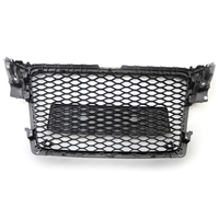 Pour Audi A4/S4 B8 RS4 2009-2012 Style Nid d'Abeille Calandre de Pare-chocs Avant Noire Version Européenne Grilles de Voiture 8KD853651
