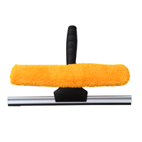Nettoyeur de raclette en caoutchouc multifonction durable pour véhicule en verre Grattoir de fenêtre télescopique de 12 pieds