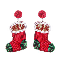 Boucles d'oreilles en gros mode idées de Collection de Noël I boucles d'oreilles en perles de rocaille fête ou cadeau mode Boho Style boucles d'oreilles
