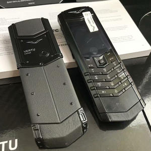 Hot SaleVertue Gold Mini téléphone K8 Dialer clavier téléphone portable personnes âgées téléphone portable couverture arrière en cuir - Product Image 2