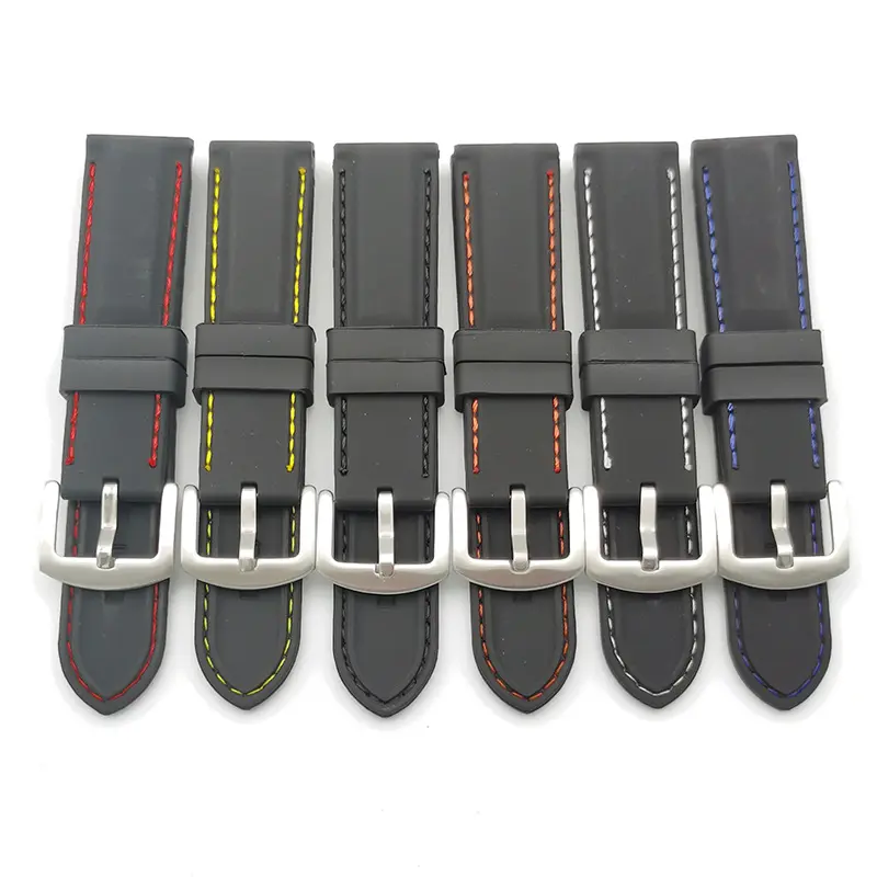 Quick Release Rubber Watch Straps (18mm 20mm 22mm 24mm 26mm) - Soft Silicone Rubber Replacement Watch Band