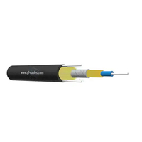 Cable de Fibra Óptica de Tipo Redondo con Doble Cubierta de FRP y Hilos de Aramida, Cable de Fibra Óptica de 1 y 2 Núcleos para Comunicación