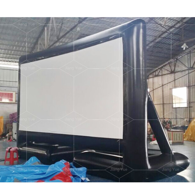 Family Party Outdoor Portable Rental Inflatable Cinema Movie Screen with PVC Material Black Color CE Certified