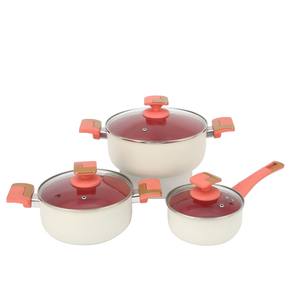 Offre Spéciale : Batterie de Cuisine Moderne et Durable 6 Pièces Légère <span class=keywords><strong>en</strong></span> Aluminium – Casseroles et Poêles Antiadhésives avec Revêtement Céramique Résistant à la Chaleur - Product Image 1