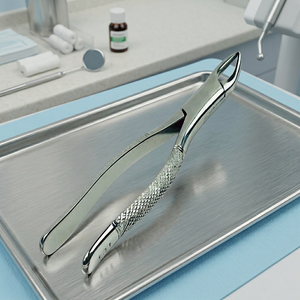 Instruments chirurgicaux dentaires manuels en acier inoxydable, forceps d'extraction des premiers molaires supérieurs et inférieurs, dentiste - Product Image 2