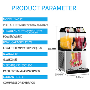 Shanyou 2025 Hot Selling Wholesale Frozen Household Ice <b>Slushie</b> <b>Machine</b> Drink Professional Mini <b>Maker</b> SM212 <b>Machine</b> SM212 - Product Image 6