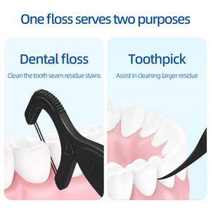 Xỉa dính superdeer than tre 50 cái/hộp chăm sóc răng miệng Nha Khoa xỉa 50 cái/hộp trong suốt hiệu quả làm sạch răng siêu Hươu - Product Image 3