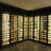 Armoire à vin thermostatée avec éclairage LED, design moderne, capacité personnalisable, plage de température, bar et cave à vin de luxe