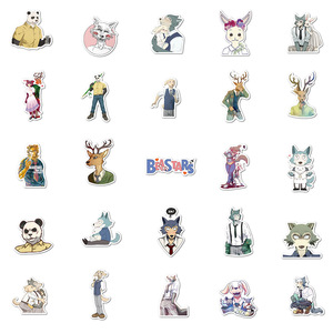 สติกเกอร์ตกแต่งลายการ์ตูนญี่ปุ่น <span class=keywords><strong>BEASTARS</strong></span> 4 สี พิมพ์ลายแบบไดคัท เคลือบด้าน กันน้ำ สำหรับติดแล็ปท็อป ขวดน้ำ จำนวน 50 ชิ้น - Product Image 3
