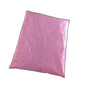 Fabricantes de logotipo personalizado biodegradável, embalagem de plástico envelope rosa de embalagem