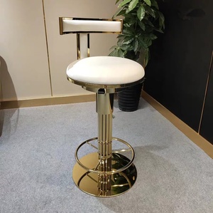 Los Taburetes de Bar de Lujo Combinan <span class=keywords><strong>Diseño</strong></span> Moderno y <span class=keywords><strong>Minimalista</strong></span> con Ajuste de Altura y Base Giratoria de 360 Grados - Product Image 3