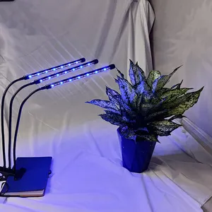 Euro Fresh – lampe de croissance LED à 4 têtes, éclairage professionnel à spectre complet, phytolampe, lampe de croissance intérieure pour plantes