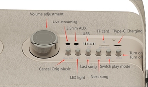 เครื่องคาราโอเกะ Hejia SP500 พร้อมลำโพง<span class=keywords><strong>คาราโอเกะ</strong></span>และไมโครโฟน 2 ตัว - Product Image 6