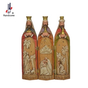 11 pouces Résine Décoration De Noël Nativité <span class=keywords><strong>Trois</strong></span> Rois Figurine - Product Image 1