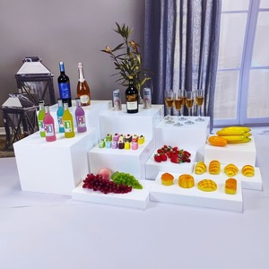 EDa Décorations en céramique pour aliments froids adaptées à l'usine <span class=keywords><strong>Table</strong></span> à dessert pour buffet Support à pâtisserie <span class=keywords><strong>Table</strong></span> à dessert en acrylique - Product Image 1